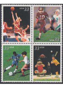 USA 4 francobolli nuovi Tematica Sport Anno 2000